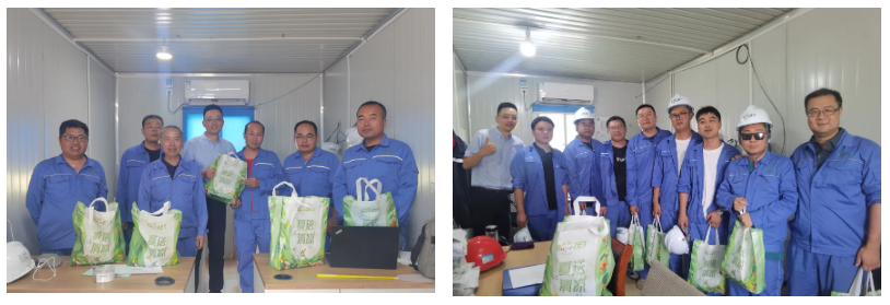 关怀一线 致敬匠心 | bv伟德国际1946股份开展项目现场夏日“送清凉”慰问活动